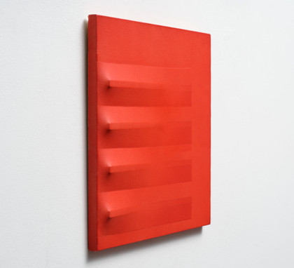 Rosso - Agostino Bonalumi - 1980