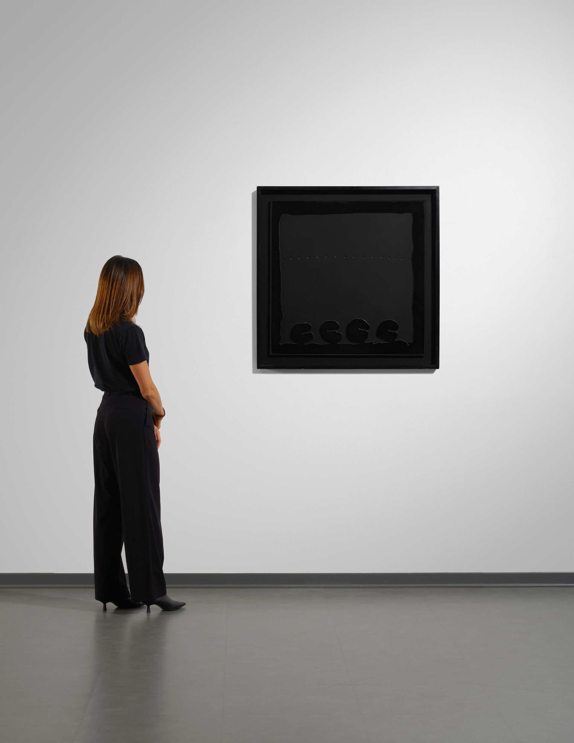 Concetto spaziale - Teatrino (nero) - Lucio Fontana - 1968