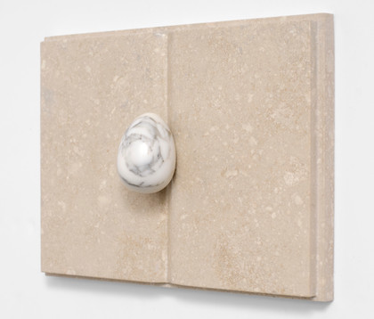 Untitled (veined egg book) - Mirella Bentivoglio - 1985