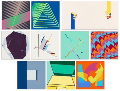Colore-forma spaziocondizionanti: l'immagine costruita - Cartella Grafiche - 1987
