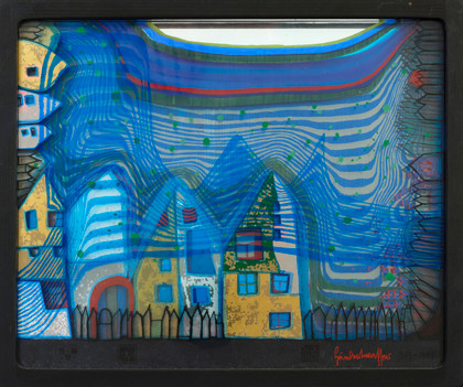 Fall in cloud - Fall in fog - Fall out - Friedensreich Hundertwasser - 1973-78
