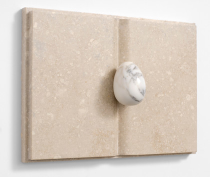 Untitled (veined egg book) - Mirella Bentivoglio - 1985
