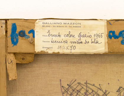 Evento colore sipario - Galliano Mazzon - 1965