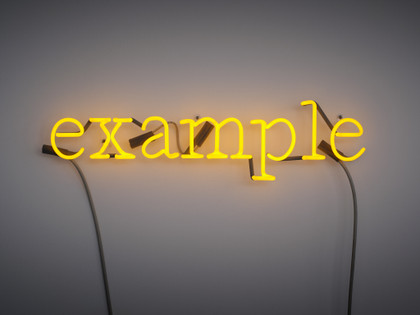 “A/C (J.J.:F.W.)" [Yellow] - Joseph Kosuth - 2009