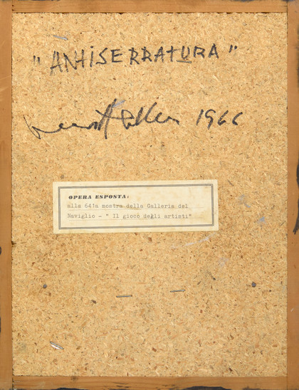 Antiserratura - Vera Haller  - 1966