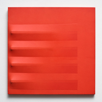 Rosso - Agostino Bonalumi - 1980