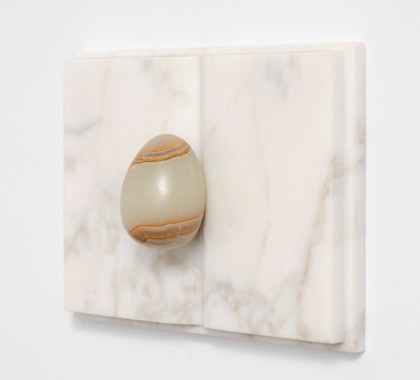 Untitled (Book with onyx egg) - Mirella Bentivoglio - 1985